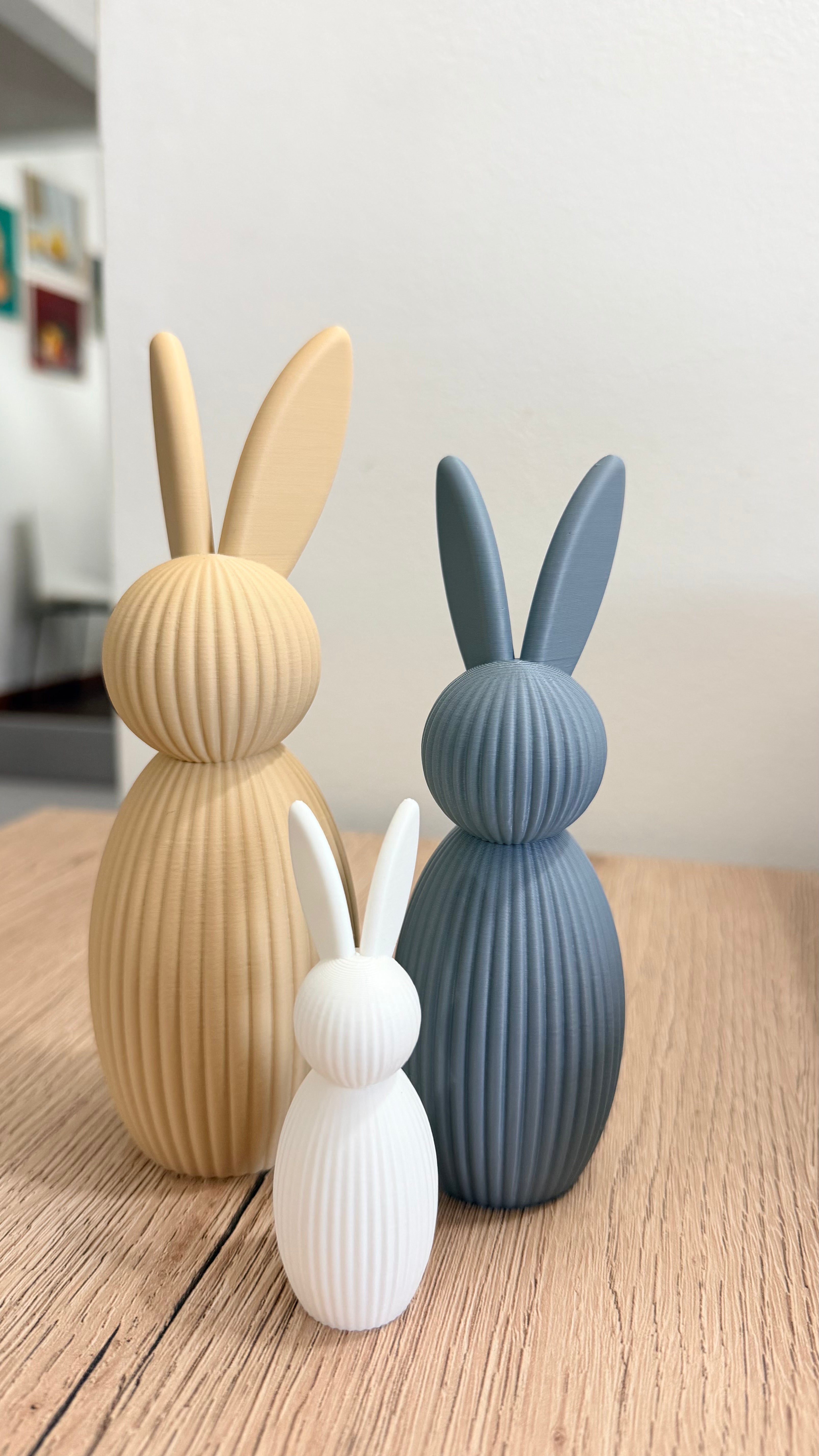 Familia de Coelhos Decorativa